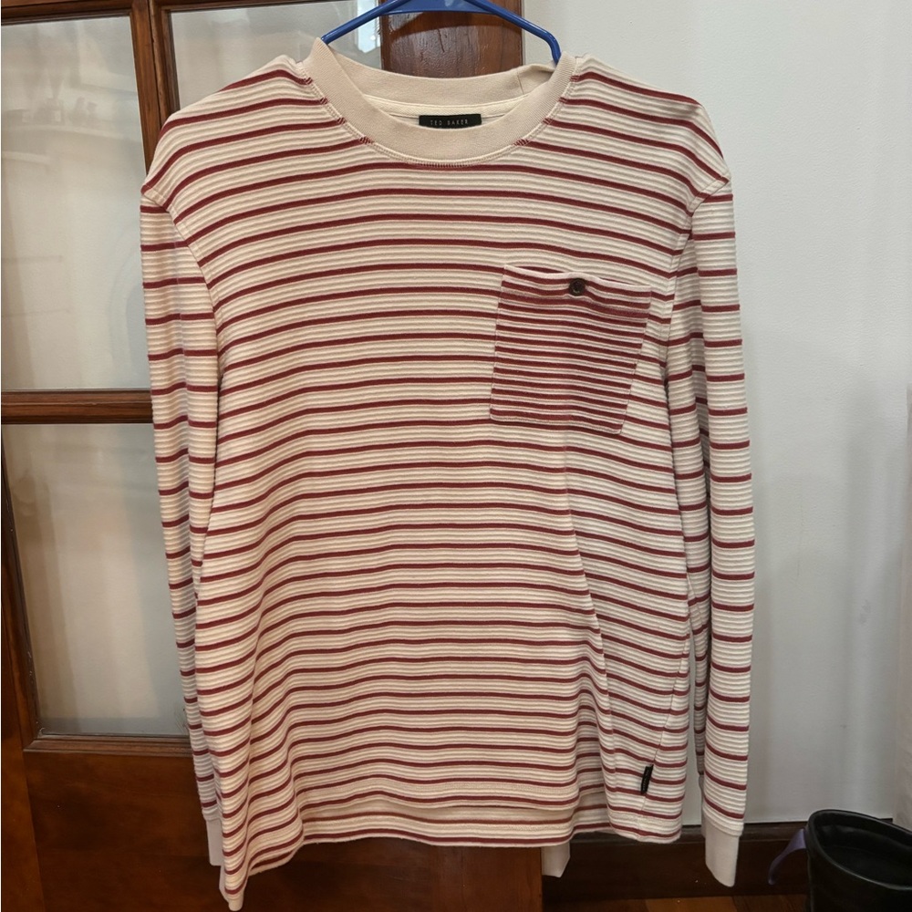 TED BAKER LONDON 
Koncall Regular Fit Stripe Long Sleeve